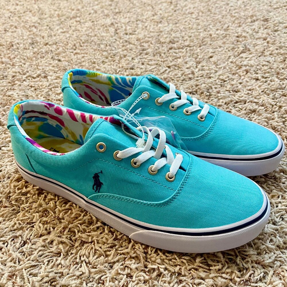 NEW Polo Ralph Lauren Men’s Keaton Pony Low Top Lace-Up Sneakers Shoes, Size 12